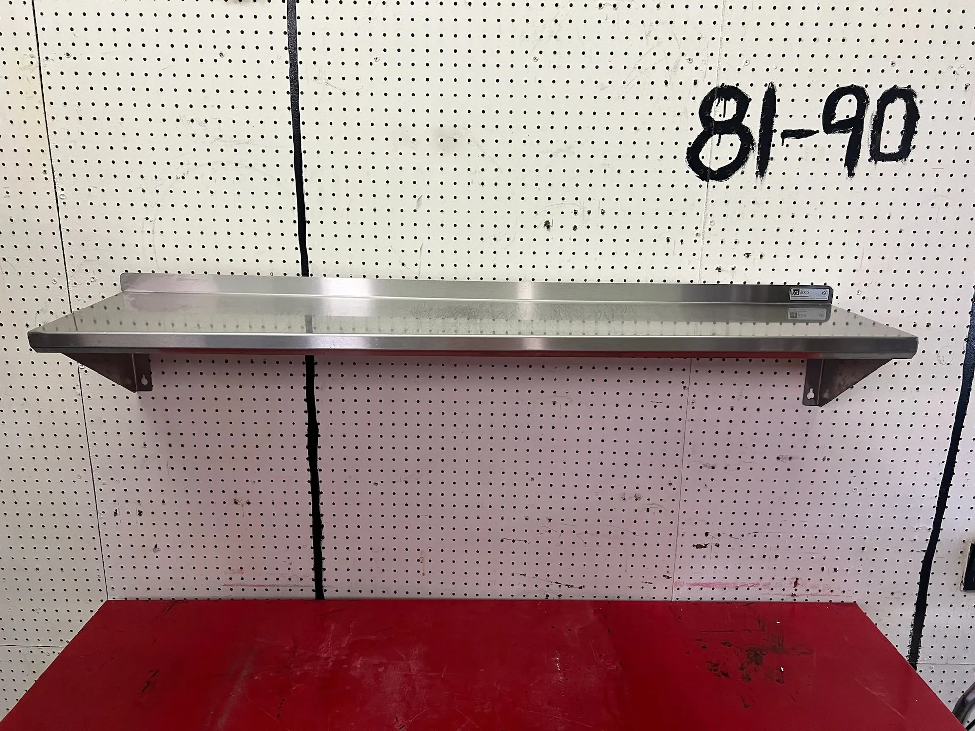 Used John Boos Used 54" X 12" Stainless Steel Shelf Racks/Shelving Illinois US | Falcon Restaurant Supply #1375096