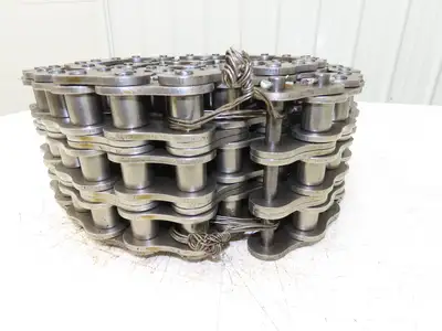 Renold 140 -3 V 3 Strand Roller Chain 1-3/4" Pitch Riveted 1" Rollers 10 Feet