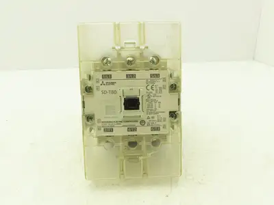 Mitsubishi SD-T80 Motor Starter Contactor 3Ph 50Hp 600V 100A 24VDC Coil
