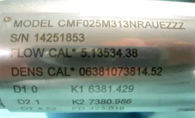 USED Micro Motion CMF025 M313NRAUEZZZ