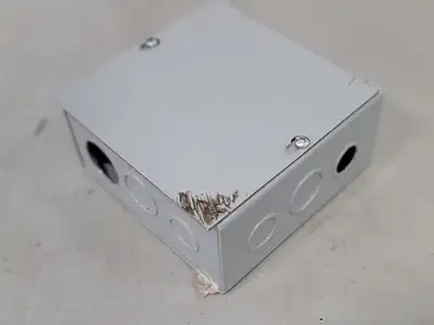 6"x6"x3" Screw Cover Junction Pull Box, 12 Knockouts