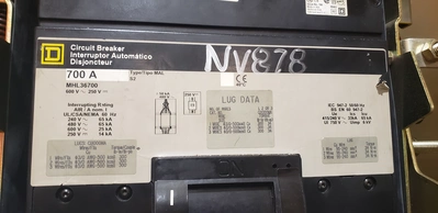 USED SQUARE D MHL36700