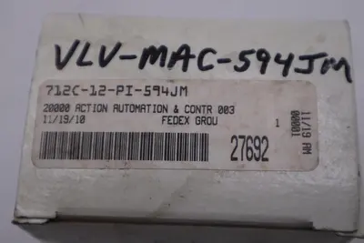 MAC 712C-12-PI-594JM SOLENOID VALVE - STOCK GF268A
