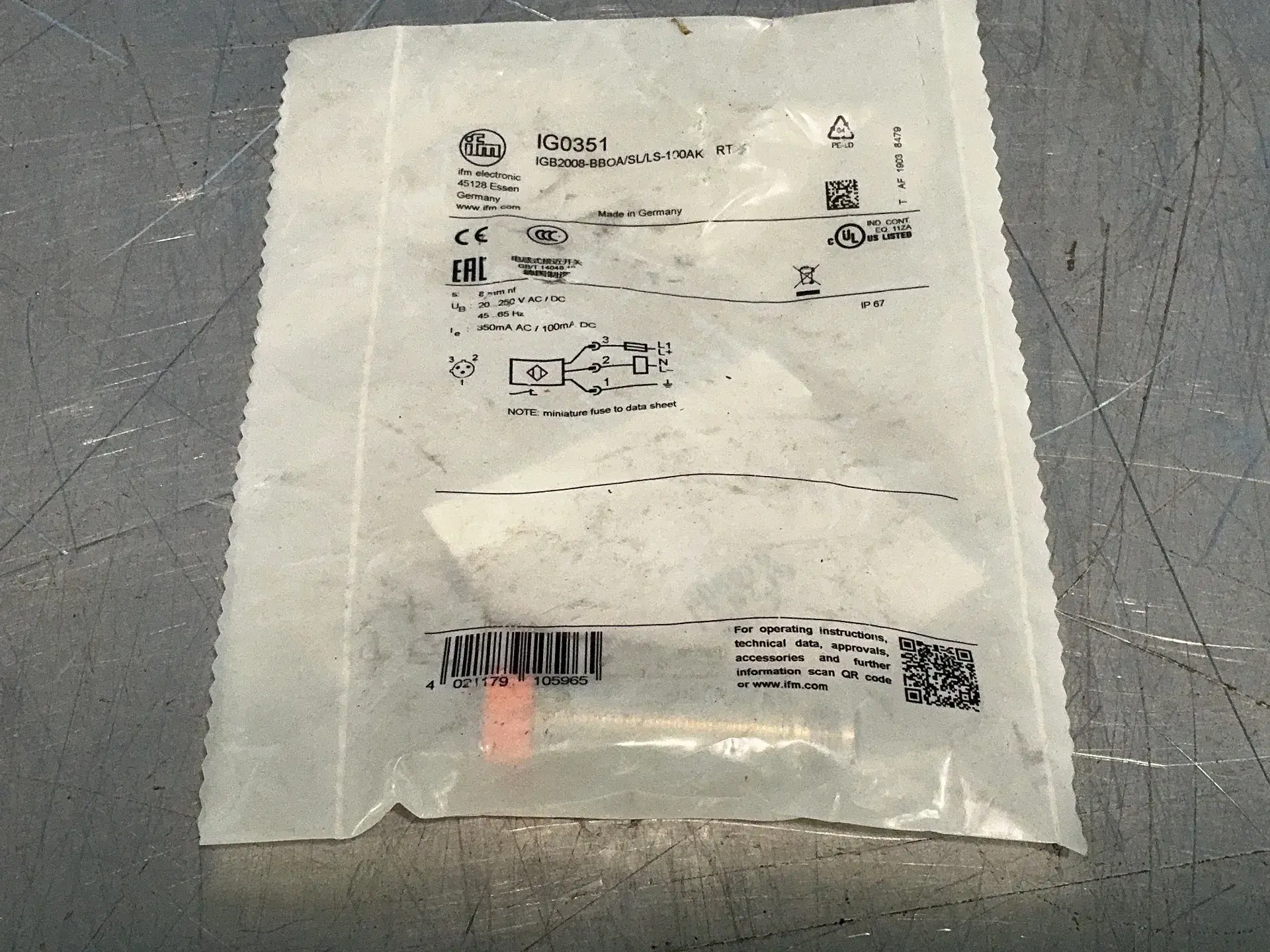 New | in-Stock IFM IG0351 Proximity Sensors Ohio US | HGR 24 #1326241