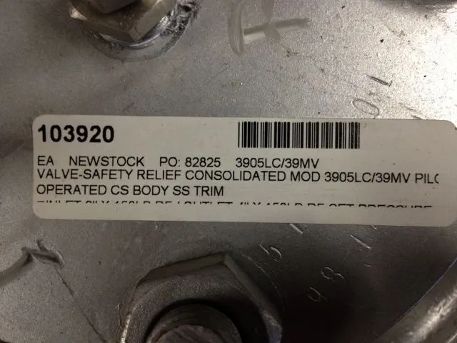 Used Consolidated 3905LC/39MV Valves/Fittings Minnesota US | Peak Machinery, Inc. #288922