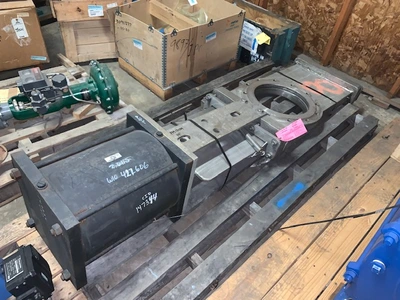 Dezurik 14" Through Port Knife Gate Valve with Pneumatic Actuator