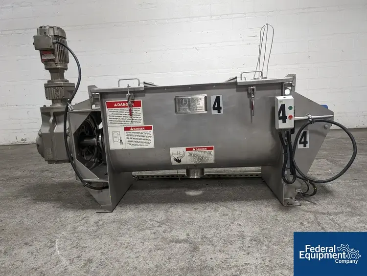 Used American Process 11 Cu Ft American Process Paddle Ribbon Blender, S/S, Modle PRB-011 Ribbon Blenders Ohio US | Federal Equipment Company #127350