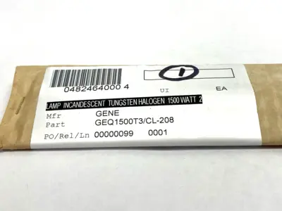 NEW GENERAL ELECTRIC TUNGSTEN LAMP 208V 1500W LOT OF 2