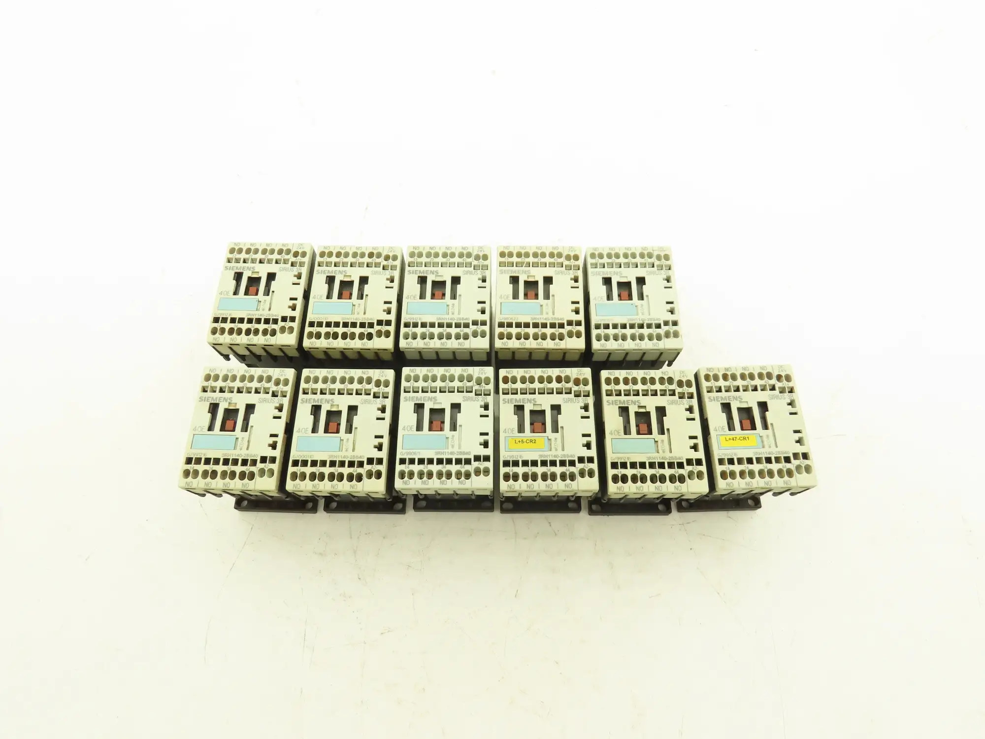 Siemens 3RH1140-2BB40 Auxiliary Contactor Size S00 4NO 600vAC 10A Lot Of 11