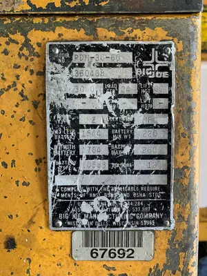 USED BIG JOE PDM 30-60