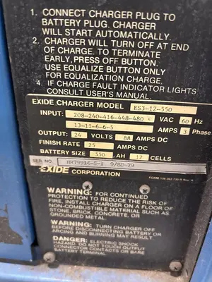 USED EXIDE ES3-12-550
