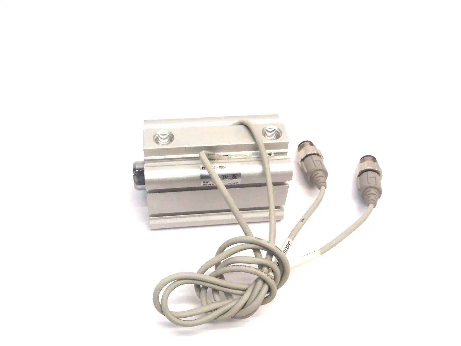 CDQ2B32-40DZ [2A1-2A] [G][TP] | SMC  Compact Cylinder w/ (2) D-M9PW [SV] Sensor - Used