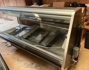12-0034 HillPhoenix 20’ SMGT Remote Full-Service Meat & Fish Display Cooler Case
