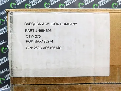 Box of 275 Babcock and Wilcox Company 4664695 Nuts 259C AP6406 MS New