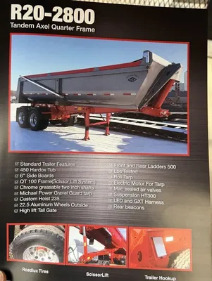 New | in-Stock 2025 GERMANIC R20-2800 END DUMP Dump Trailers Minnesota US | Carco Truck & Equipment #1513913