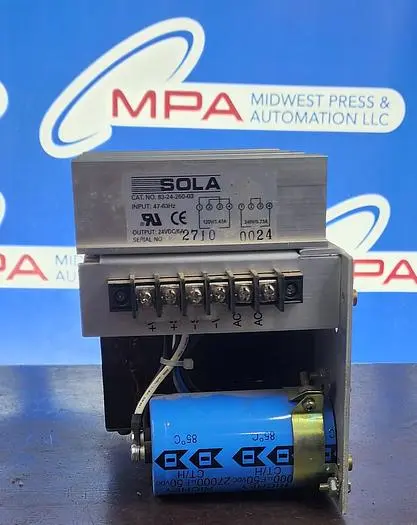 Used SOLA 83-24-260-03 Power Supplies Michigan US | Midwest Press and Automation #577272