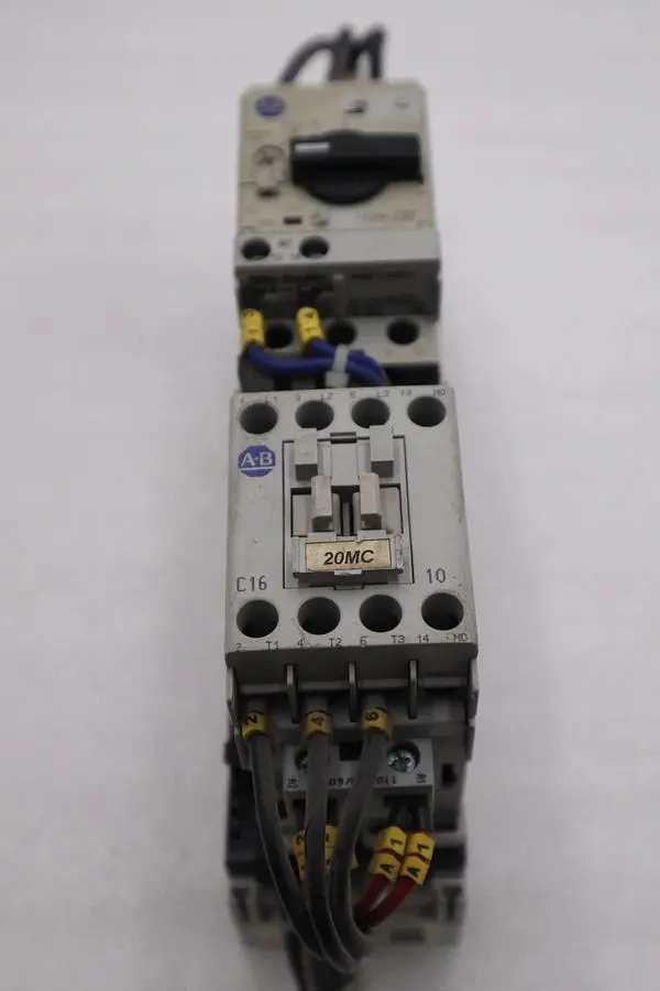 ALLEN BRADLEY 140M-D8E-C16 CIRCUIT BREAKER WITH 100-C16*10 CONTACTOR STOCK 4825A