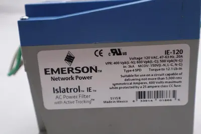 Emerson IE-120 Islatrol IE AC Power Filter STOCK K-1882