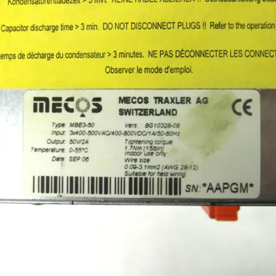 USED MECOS MBE3-50