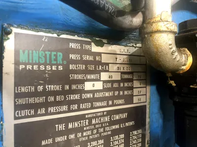 USED 1973 MINSTER MINSTER 7 PRESS