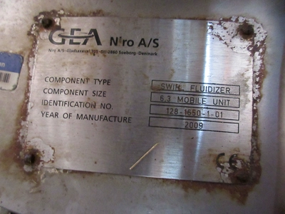 USED 2009 GEA NIRO 6.3 MOBILE UNIT