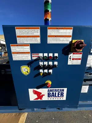 American Horizontal Baler w/Above Ground Conveyor