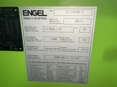 Used 2000 ENGEL ES 330/80 TL Misc Plastics Equipment Ohio US | HGR 24 #1567263