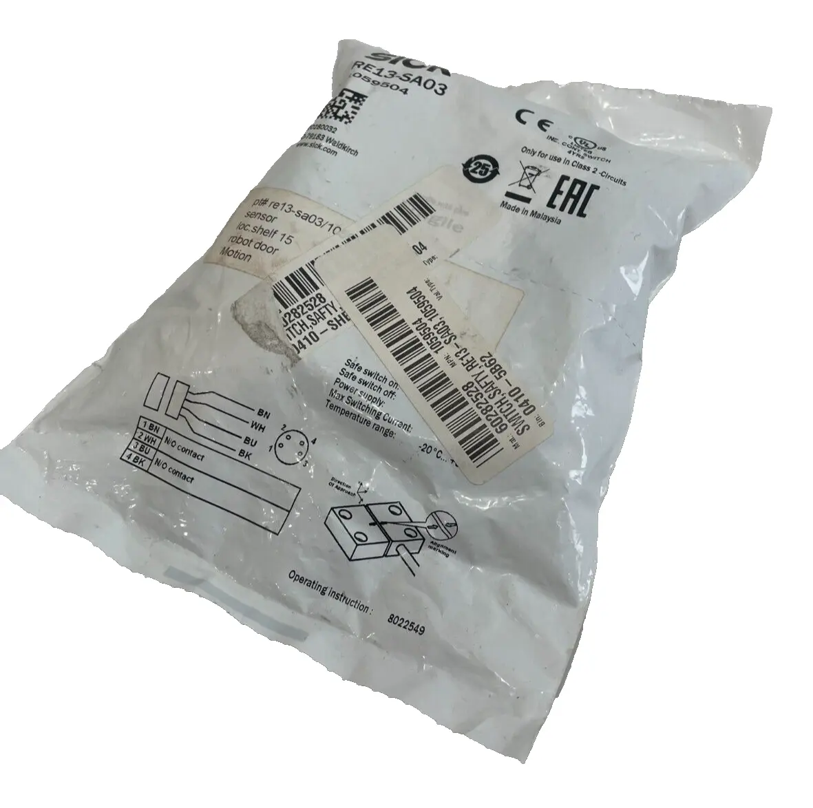 NEW SICK RE13-SA03 SAFETY SWITCH SENSOR RE13SA03