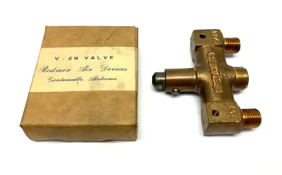 V-29 | Redmer Air Devices  Flow Control Pushbutton Valve - New Other