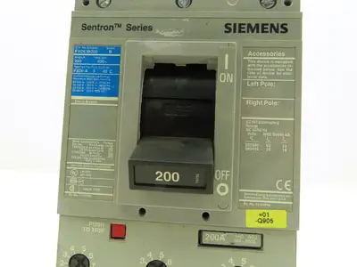 Siemens FXD63B200 Sentron Circuit Breaker 200A 3 Pole 600V FXD6-A Magnetic Adj