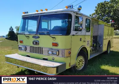 Used 1987 PIERCE DASH Fire Trucks Michigan US | Proxy Equipment #1385270