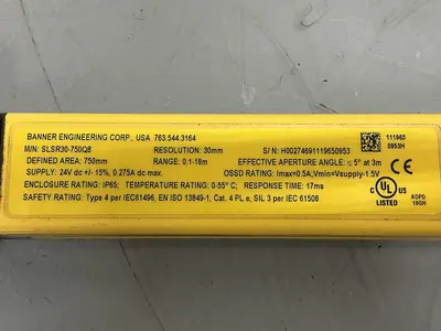 USED BANNER ENGINEERING SLSR30-750Q8