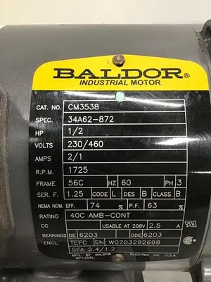 USED BALDOR CM3538