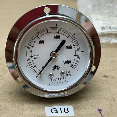 OSAKA PRESSURE GAUGE  7MPA/1000P NNB (NICE GAUGE!) FAST SHIPPING! + WARRANTY