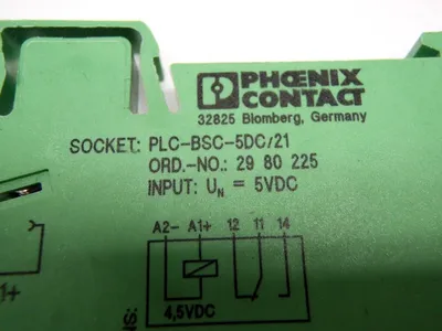 PLC-BSC-5DC/21 | Phoenix Contact  Terminal Block Relay 2980225 LOT OF 11 - Used