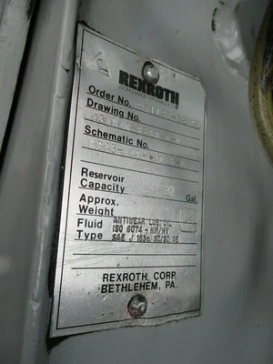 10 HP Airline Hydraulics / Rexroth Power System width Acummulator Manifold 3000 PSI