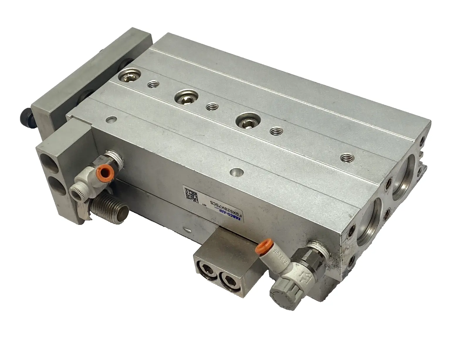 Used Fabco‑Air Guided Air Cylinder 20mm Bore 75mm Stroke Pneumatic Cylinders Michigan US | Maverick Industrial Sales #1402038