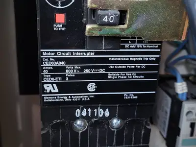 Used SIEMENS CED63A040 Switchgears British Columbia CA | Lenmark #242188