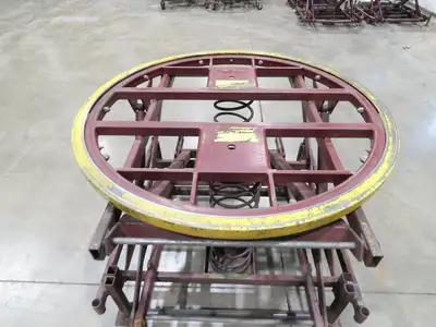 Southworth Pallet Positioner Rotary Spring Level Loader Turntable 38"H Casters-