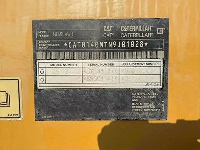 2019 Caterpillar 140M3 AWD