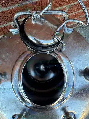 USED ALLOY PRODUCTS 45 LITER STAINLESS STEEL PRESSURE VESSEL 130 PSI