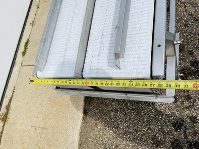 KleenLine 14.5ft Dual Belt Stainless Steel Flat Conveyor