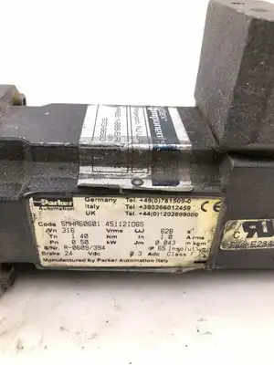 Parker SMHA60601 0.50kW Low Inertia Servo Motor 0.043 mkgm2 w/ 5:1 Drive