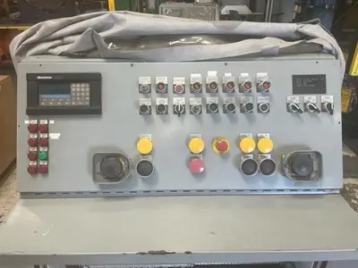 2100 Ton Lake Erie Hydraulic 4 Post Press, Double Action, 37" STR, 114" x 126" Rolling Bolster, Cushions, Updated & Rebuilt in 2000