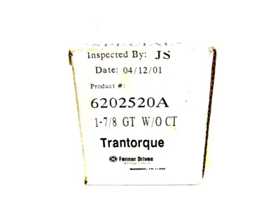 NEW FENNER DRIVES 6202520A LOCKING DEVICE 1-7/8 GT W/O CT