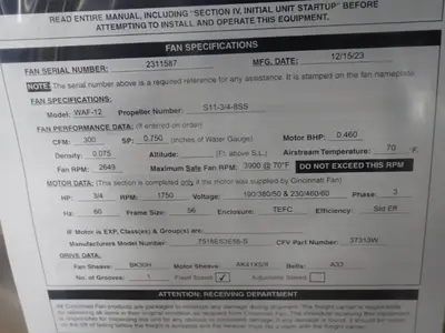 USED 2023 CINCINNATI WAF12