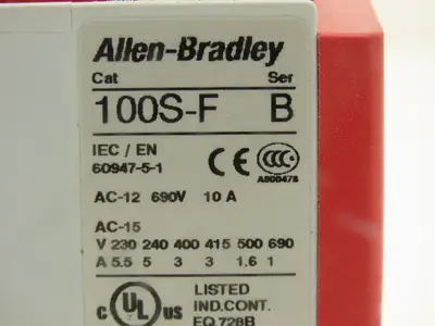 Allen Bradley 700S-CF620DJC Industrial Control Contactor Relay 600v 20A Lot of 4