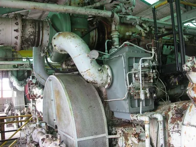 Used Cooper Bessemer GMVH10 Qty 2 Lubricated Reciprocating Air Compressors Oklahoma US | Borderless Services #1378271