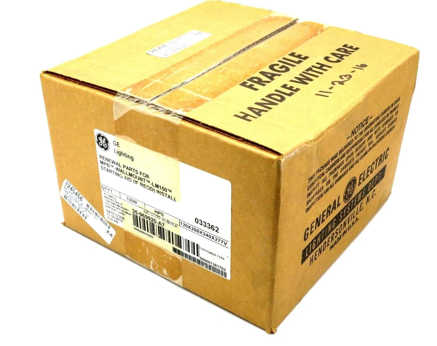 NEW GE LIGHTING 35-969920-A 7 RENEWAL PART KIT FOR MPB 150W 35969920A7