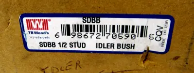 NEW TB WOODS SDBB IDLER BUSH 1/2" STUD